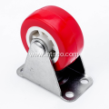 Light Duty Red PVC Rigid Casters 2 inch